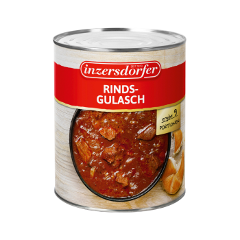 Inzersdorfer Rindsgulasch, 9 Portionen, 2,9 kg Dose